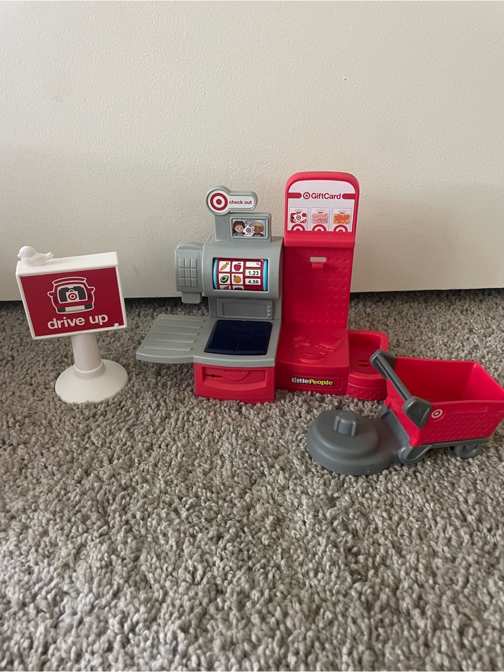 Fisher-Price Little People Target Red and Gray Checkout Playset